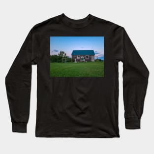 Chicken Coop in Field at Sunrise Photography V1 Long Sleeve T-Shirt